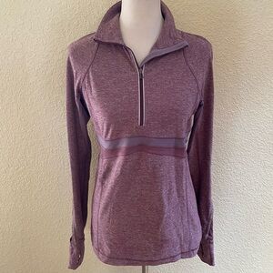 Lululemon Athletica Purple Quarter-Zip Sweatshirt